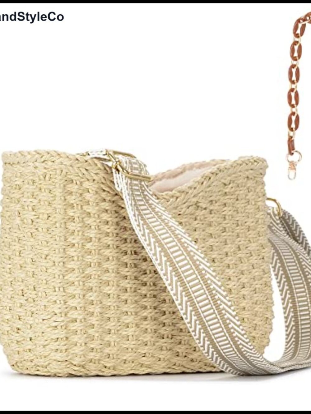 Small Straw Woven Crossbody Bag Shoulder Purse Women Boho Beach